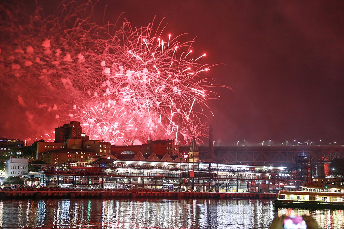 Eastbank Cafe Restaurant – New Years Eve event at Circular Quay with fireworks